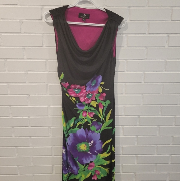 Vintage floral dress size 6 woman's beautiful and slim - Picture 1 of 4